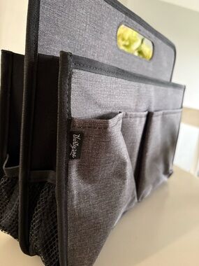 Thirty-one Charcoal Gray Portable Caddy organizer with Exterior Pockets